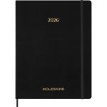Moleskine DSESNB12WN7Y26 Moleskine 13 Month Essential Planner SC Weekly Vertical XXL Black 2026