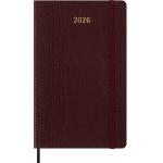 Moleskine DSPRETF3712WN3BY26 Moleskine Diary 12 Month Weekly + Notes HC Large Precious & Ethical Mamba Bordeaux 2026