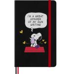 Moleskine LEPENB31HSNOOPYBK Moleskine LE Notebook Peanuts Large Snoopy Admirer Hard Cover Ruled