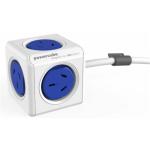 ALLOCACOC PowerCube 4 Outlet Extended Surge Protector - 3m - Red Stackable / Mountable / Modern Reinvention