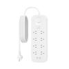 Belkin 8 Outlet Surge Protector with Dual USB-C 30W PPS Charging Port - White 2m Cord