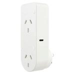 Brilliant Smart WiFi Double Wall Plug with USB-C & USB-A Port Access & Manage your Home Electronics / Appliances / Devices from Anywhere