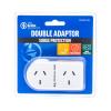The Brute Power Co Flat Right Double Adapter with Surge Protection The Brute Power Co Flat Right Double Adapter with Surge Protection