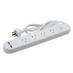 The Brute Power Co ACC-PPB4USB2 4 Socket Moki Powerboard - 2x USB-A