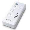 Sansai PAD-8044 4 Outlet Powerboard with USB-A & USB-C Master On / Off Switch - Surge & Overload Protected - 5W USB-A - 20W USB-C - 1m Lead - Right Angle Power Plug Sansai PAD-8044 4 Outlet Powerboard with USB-A & USB-C Master On / Off Switch - Surge & Overload Protected - 5W USB-A - 20W USB-C - 1m Lead - Right Angle Power Plug