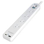 Sansai PAD-501USB 4 ways Surge w/USB A+C, 2.4A