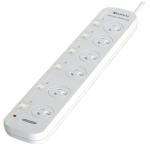 Sansai PAD-056SW 6 Ways Powerboard, With Individual Switch & Extra Space