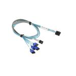 Supermicro Slimline x8 (RE) to 2x Oculink x4,INT, 54CM, 85 OHM