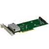 Supermicro LP PCIe 4.0 x8 Hybrid NVMe/SATA M.2 RAID 0/1 Carrier, SAS3808 RAID Controller Supermicro LP PCIe 4.0 x8 Hybrid NVMe/SATA M.2 RAID 0/1 Carrier, SAS3808 RAID Controller