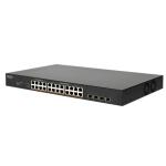 Edgecore 28 Port Lite L2 Smart Gigabit Web Managed PoE Switch with 24 PoE Ports (90W) and 4SFPPorts.480W Power Budget. 6KV Power Surge Protection. Fan-Cooled Design.