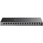 TP-Link Omada SG2016P 16-Port Gigabit Smart PoE PoE Switch (120W) - 1GbE x8, 1GbE PoE+ x8