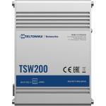 Teltonika TSW200 8 Port Unmanaged Industrial Gigabit PoE+ Switch (Power Supply Not Included)
