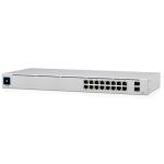Ubiquiti UniFi USW-16-POE 18-Port Gigabit L2 Managed PoE Switch (42W) - SFP x2, 1GbE x8, 1GbE PoE+ x8