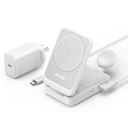ANKER MagGo Foldable 3 in 1 Wireless Charging Station with Qi2
