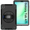 Armor-X (RIN Series) RainProof Military Grade Rugged Tablet Case for Samsung Galaxy Tab A11 8.7" With  Shoulder + Hand Strap & Kick-StandWith  Shoulder + Hand Strap & Kick-Stand