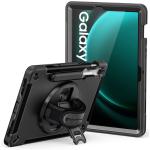 Armor-X (RIN  Series) RainProof Military Grade Rugged Tablet Case W/ Shoulder + Hand Strap & Kick-Stand  for Samsung Galaxy Tab S10 FE / S10 Lite / S9 FE