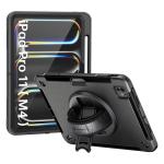 Armor-X (RIN Series) RainProof Military Grade Rugged Tablet Case With  Hand Strap , Shoulder Strap & Kick-Stand for iPad Pro 11" ( M5/ M4 )  Only