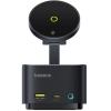 Baseus MagPro Series II 7-in-1 Hub - Cosmic Black 15W Magnetic Wireless Charging - AC Power Adapter not included