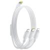 Baseus Silky 100W 3-in-1 USB Charge Cable - 1.5m - Moon White Supports Micro USB / Lightning / USB-C - Fast Charging