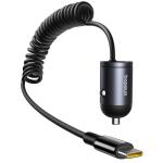 Baseus Tiny Star 30W Mini Car Charger with USB-C Cable - Cosmic Black