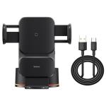 Baseus Wisdom Series Auto Alignment Car Mount Wireless Charger (QI 15W Suction Cup Version) Cluster Black