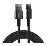 Baseus Tungsten Gold Fast Charging Data Cable USB-A to USB-C (100W Huawei Only) 2m Black
