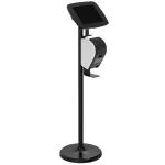 Bouncepad BP-FST/PRNT108-EEB Floorstand + Brother Printer Bracket - iPad Pro 12.93-6th Gen - Black - Exposed Home Button & Front Camera