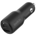 Belkin Dual 42W Fast Car Charger 1x USB-A & 1x USB-C Port