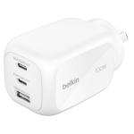 Belkin BoostCharge Pro 100W 3-Port GaN Wall Charger - White Includes 2x USB-C and 1x USB-A Ports