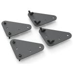 Heckler H497-B AV Cart - VESA Adapter Kit Black Grey