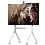 North Bayou 60"-100" Mobile TV Cart Trolley - White - Load Capacity 90kgs - VESA 400x200-900x600 - Camera Shelf