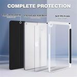 NICE Folio Case with Pen Holder ( Dark Blue with clear Back ) - for Galaxy Tab S10 Lite / S10 FE / S9 FE / S9  ( 10.9 - Inch)