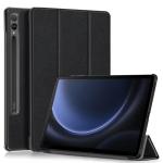 NICE Slim Light Cover - (Black)  Hard Shell Folio Case for Galaxy Tab S9 FE+  & Tab S9+  (SM-X610 & SM-X-616, SMX810 7 SM-X816)