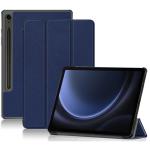 NICE Slim Light Cover - (Blue)  Hard Shell Folio Case for Galaxy Tab S9 FE+  & Tab S9+  (SM-X610 & SM-X-616, SMX810 7 SM-X816)