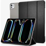 Spigen iPad Pro 11" M4 (2024) Smart Fold Case - Black -Auto Wake Sleep Functions, Soft PU Leather Stand Slim Protective Cover