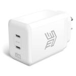 STM 35W Dual Port USB-C GaN Charger - White for SmartPhones & Tablets (Charger Only / No Cable Included)