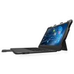 STM Dux Rugged USB-C Keyboard with Trackpad Case for iPad 11" A16 & iPad 10.9" (10th Gen) - Black Bump Resistant, Spill Resistant, Splash Resistant, Snag Resistant - Thermoplastic Polyurethane (TPU), Polycarbonate Body