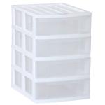 Taurus J07323AWHT Taurus Desk Organiser 4 Drawer A4 White