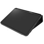 Tucano UP Plus Tablet Case ( Black ) for iPad Air 11" M3/M2, iPad Air 5th/4th, iPad Pro 11" 4th and 3rd flexible back shell and anti-scratch interior. The cover turns into a practical and convenient stand that lets you use your iPad in a va