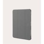 Tucano Satin Folio Case ( Grey ) for iPad 11" A16  &  10th Gen 10.9" (2022) - with internal compartment to store your Apple Pencil - Military standard test approved