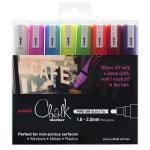 Uni PWE-5M Liqid Chalk Marker Bullet Tip 1.8-2.5mm Assorted Pack of 8