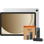 Samsung Galaxy Tab A9+ 11" WiFi ( Silver ) Tablet Bundle with the New Amzaon Fire TV 4K Plus 64GB Storage - 4GB RAM - WiFi - Android