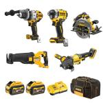 Dewalt 18V / 54V XR Mixed Voltage 5 Piece Kit   6.0Ah