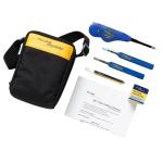 FLUKE NFC-KIT-CASE-E FLUKE Fiber Optic Cleaning Kit, Icluding Case & Oneclick Cleaners