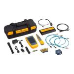 FLUKE LIQ-KIT-IE LinkIQ Cable Network Tester with Industrial Ethernet Adapter Kit and Probe.IncludesRemote IDs 1-7, Cat6a Patch Cord, R45/11 Modular Adapter and Strap with Remote ID Holder.