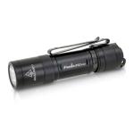 Fenix Everyday Carry Torch E12 V3.0 Black Mini Keychain Flashlight Max 200 Lumens, Head: 0.76" (19.3mm), Max 78m Beam Distance, Powered by 1 x AA Alkaline Battery - One-Hand Operate by Tail Switch, 1 x AA Battery is Included