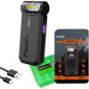 Fenix Everyday Carry Torch SW05R-UV Black Max 150 Lumens + 365nm UV Light, Max 39 Meter Beam Distance, Anti-Counterfeit Authentication, Adjustable Head, Magnetic Tail, Built-in 700mAh Rechargeable Battery, 2-Years Free Repair Warranty (Batt