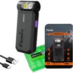 Fenix Everyday Carry Torch SW05R-UV Black Max 150 Lumens + 365nm UV Light, Max 39 Meter Beam Distance, Anti-Counterfeit Authentication, Adjustable Head, Magnetic Tail, Built-in 700mAh Rechargeable Battery, 2-Years Free Repair Warranty (Batt