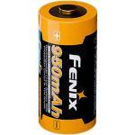 Fenix 16340 Li-ion Battery ARB-L16-950P Rechargeable Battery Button-Top, 950mAh, 3.6V, Protection Circuit in the Anode