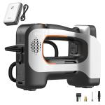 Litheli Cordless Multi Function Inflator 20v + 2.0 Ah Battery and Charger 150 PSI and 25L/Min Air Flow, Auto Stop Mechanism to prevent over-inflation, LCD Digital Display Screen, Choose from 4 pressure Units,